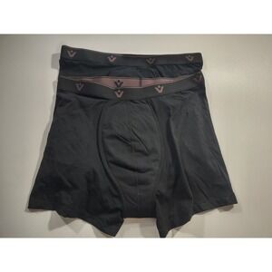 2 - Viita Mens Comfort Boxer Brief  Bladder Leakage Size XL Black